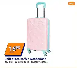 Action Spilbergen koffer Wonderland aanbieding