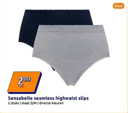 Action Sensabelle seamless highwaist slips aanbieding