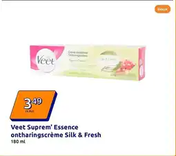 Action Veet suprem' essence ontharingscrème silk & fresh aanbieding