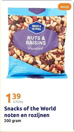 Action Snacks of the World noten en rozijnen aanbieding