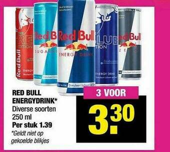 Big Bazar Red Bull Energydrink aanbieding