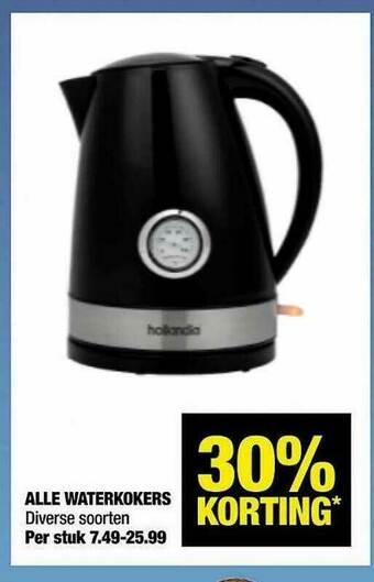 Big Bazar Alle Waterkokers aanbieding