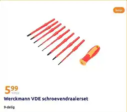 Action Werckmann VDE schroevendraaierset aanbieding