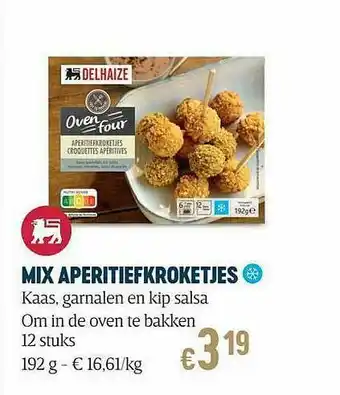 Delhaize Mix Aperitiefkorketjes aanbieding