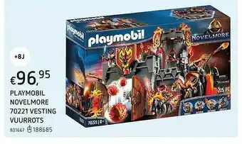 Dreamland Playmobil Novelmore 70221 Vesting Vuurrots aanbieding