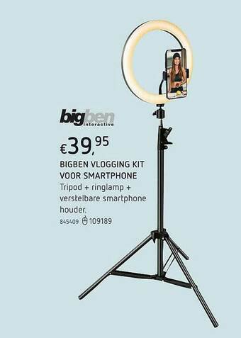 Dreamland Bigben Vlogging Kit Voor Smartphone aanbieding