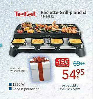 Eldi Tefal Raclette Grill Plancha aanbieding