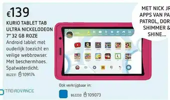 Dreamland Kurio Tablet Tab Ultra Nickelodeon 7 aanbieding