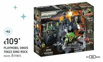 Dreamland Playmobil Dinos 70623 Dino Rock aanbieding