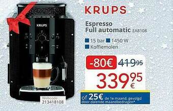 Eldi Krups Espresso Full Automatic aanbieding