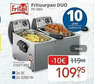 Eldi Fritel Frituurpan Duo aanbieding