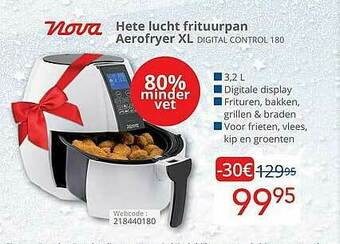 Eldi Nova Hete Lucht Frituurpan Aerofryer Xl aanbieding