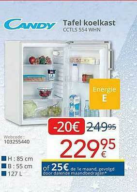 Eldi Candy Tafel Koelkast aanbieding
