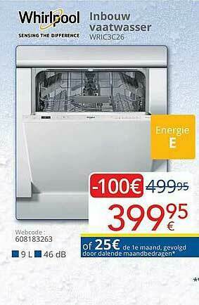 Eldi Whirlpool Inbouw Vaatwasser aanbieding