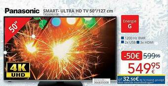 Eldi Panasonic Smart Ultra Hd Tv 50 aanbieding