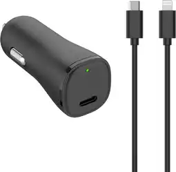 Krëfel 20 W USB C autolader met Lightning naar USB C-kabel aanbieding
