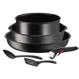Krëfel Pannenset Ingenio Black Stone 6st aanbieding