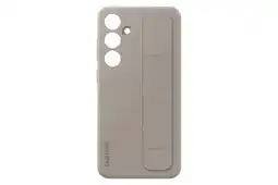 Krëfel Siliconen backcover met band voor Galaxy S24+ - Taupe aanbieding