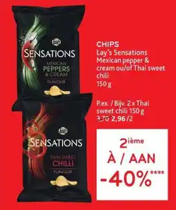 Alvo Chips lay's sensations aanbieding