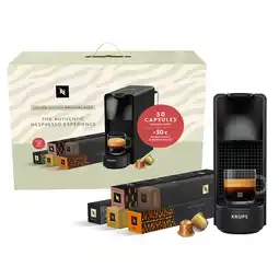 Krëfel Koffiemachine Nespresso Essenza Mini Black + 50 capsules + €30 koffiekorting aanbieding