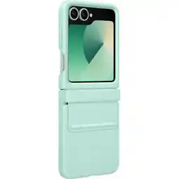 Krëfel Leren backcover voor Galaxy Z Flip6 - Mint aanbieding