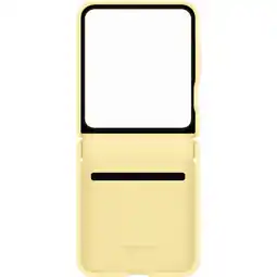 Krëfel Leren backcover voor Galaxy Z Flip6 - Yellow aanbieding