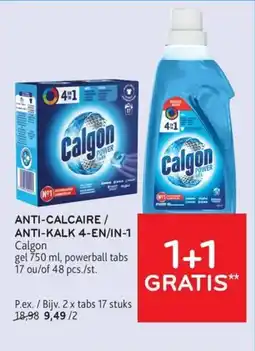 Alvo Anti-calcaire anti-kalk 4-en/in-1 calgon aanbieding