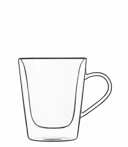 Krëfel Luigi Bormioli 2 Mugs in Dubbelwandig Thermisch Glas 22cl aanbieding