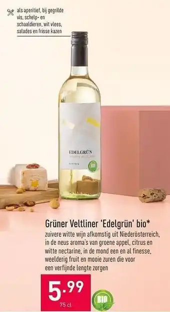 ALDI Grüner veltliner edelgrün bio aanbieding