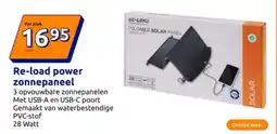 Action Re-load power zonnepaneel aanbieding