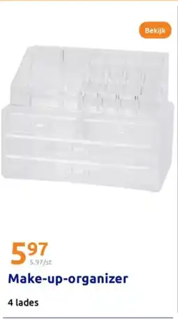 Action Make-up-organizer aanbieding
