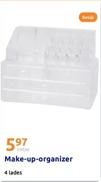 Action Make-up-organizer aanbieding