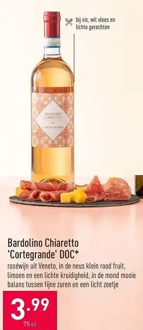 ALDI Bardolino chiaretto cortegrande doc aanbieding