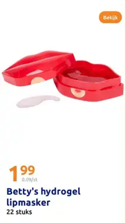 Action Betty's hydrogel lipmasker aanbieding