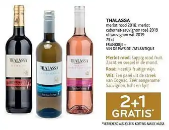 Alvo Thalassa 2+1 gratis aanbieding