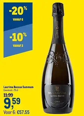 Lacrima baccus summum cava brut
