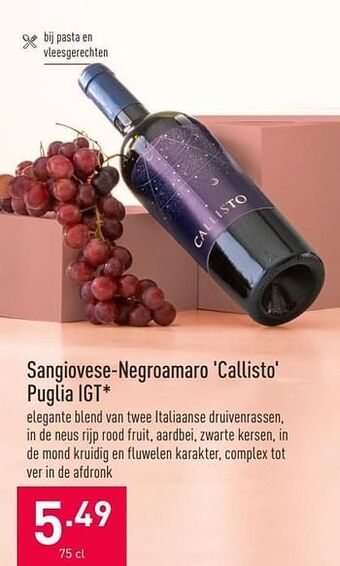 ALDI Sangiovese-negroamaro callisto puglia igt aanbieding