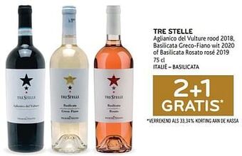 Alvo Tre stelle 2+1 gratis aanbieding