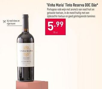 ALDI Vinha maria tinto reserva doc dão aanbieding