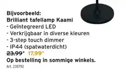 GAMMA Brilliant tafellamp Kaami aanbieding