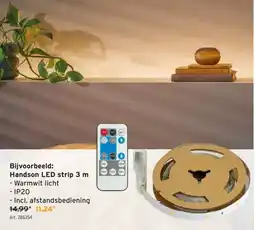 GAMMA Handson LED strip 3 m -Warmwit licht aanbieding