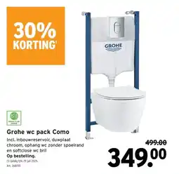 GAMMA Grohe wc pack Como aanbieding