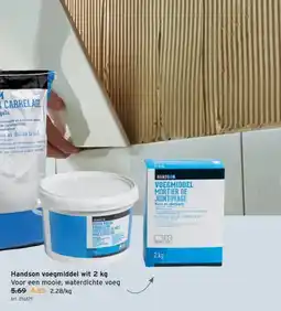 GAMMA Handson voegmiddel wit 2 kg aanbieding