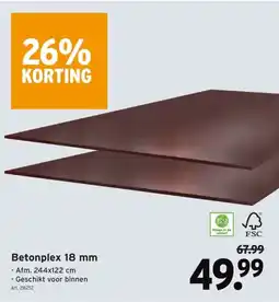 GAMMA Betonplex 18 mm aanbieding