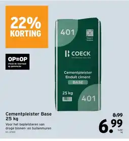 GAMMA Cementpleister Base 25 kg aanbieding