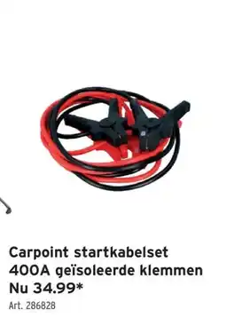 GAMMA Carpoint startkabelset 400A geïsoleerde klemmen aanbieding