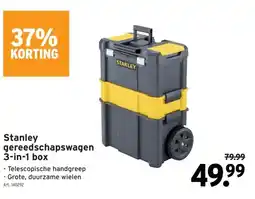 GAMMA Stanley gereedschapswagen 3-in-1 box aanbieding