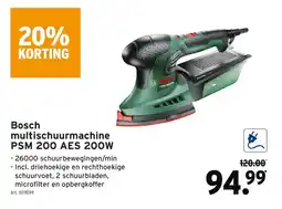 GAMMA Bosch multischuurmachine PSM 200 AES 200W aanbieding