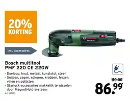 GAMMA Bosch multitool PMF 220 CE 220W aanbieding