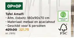 GAMMA Tafel Amalfi - Afm. (lxbxh): 180x90x70 cm aanbieding